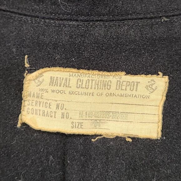 VTG US Navy Crackerjack Wool Uniform Top/Shirt Mens 34 Naval Clothing Factory - Picture 16 of 16